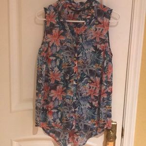 Floral print blouse/top